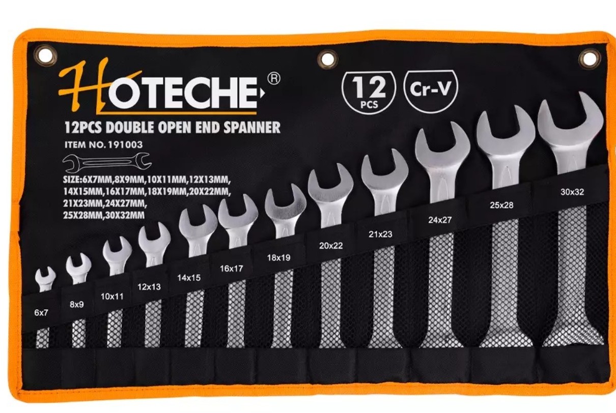 12Pcs Double Open End Spanner Set
